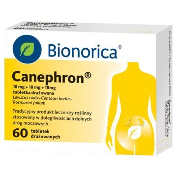 Canephron, 18 mg +18 mg + 18 mg, tabletki drażowane, 60 tabletek drażowanych