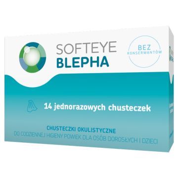 Softeye Blepha, chusteczki okulistyczne, 14 szt.