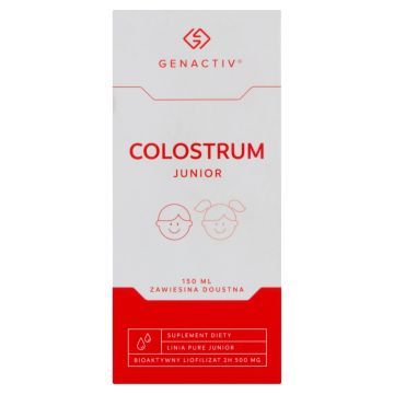Colostrum Junior Genactiv, zawiesina doustna, płyn, 150 ml
