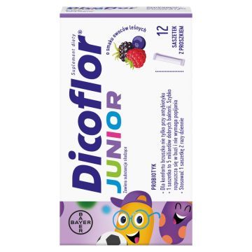 Dicoflor Junior, proszek w saszetkach, 12 szt.
