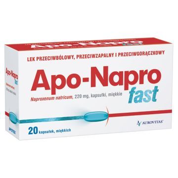 Apo-Napro Fast, 220 mg, kapsułki miękkie, 20 szt