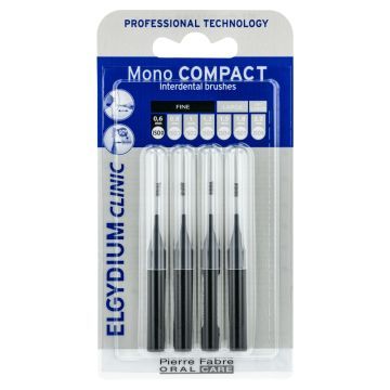 Elgydium Clinic Mono Compact 0, szczoteczka międzyzębowa, 4 szt.