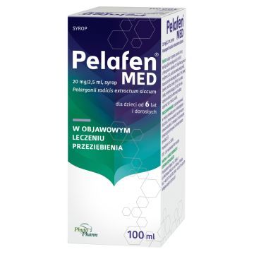Pelafen MED, 20 mg/ 2,5 ml, syrop, 100 ml