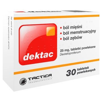 DEKTAC, 25 mg, tabletki powlekane, 30 sztuk