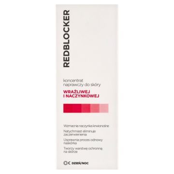 RedBlocker, koncentrat naprawczy do skóry wrażliwej i naczynkowej, 30 ml