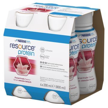 Resource Protein, płyn o smaku owoców leśnych, 200 ml, 4 szt.