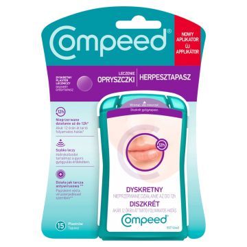 Compeed dyskretny plaster na opryszczkę, 15 szt.
