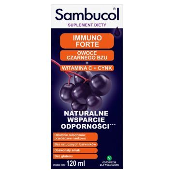 Sambucol Immuno Forte, płyn, 120 ml