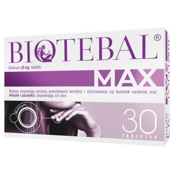 BIOTEBAL MAX, 10 mg, tabletki, 30 sztuk