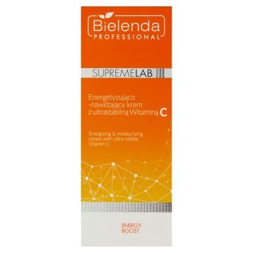 Bielenda Professional SupremeLab, Energetyzująco-nawilżający krem z ultrastabilną witaminą C, 50 ml