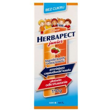 Herbapect Junior bez cukru, syrop, 110 g