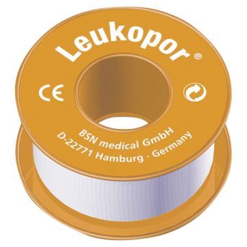 Leukopor, plaster przylepiec w rolce, rozmiar 1,25 cm x 5 m, 1 szt.