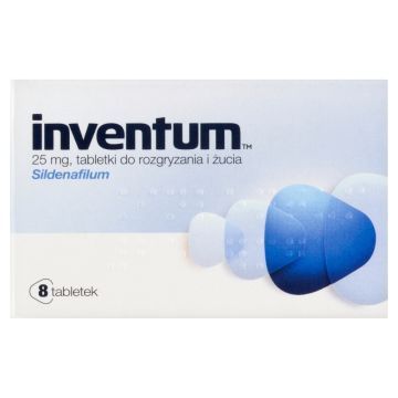 Inventum, 25 mg, tabletki do rozgryzania, żucia, 8 szt.