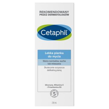 Cetaphil, lekka pianka do mycia twarzy, 236 ml