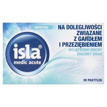 Isla medic acute, pastylki do ssania, 20 szt.