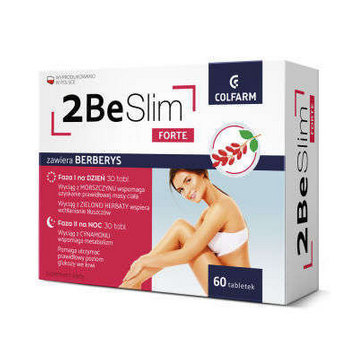 2BeSlim Forte, tabletki na dzień i tabletki na noc, 30 szt. + 30 szt.