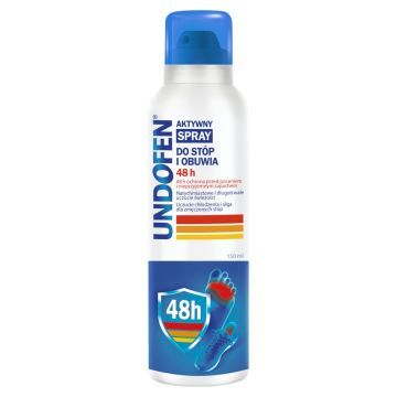Undofen Spray 48h, aktywny dezodorant do stóp i obuwia, 150 ml