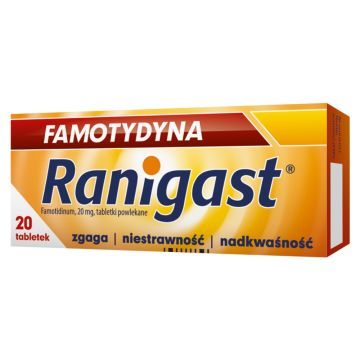 FAMOTYDYNA Ranigast 20 mg, tabletki powlekane, 20 sztuk