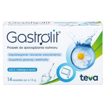 GASTROLIT, proszek do sporządzania roztworu, 14 saszetek