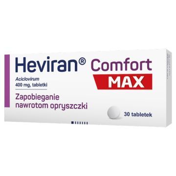 Heviran Comfort MAX, 400 mg, tabletki, 30 sztuk