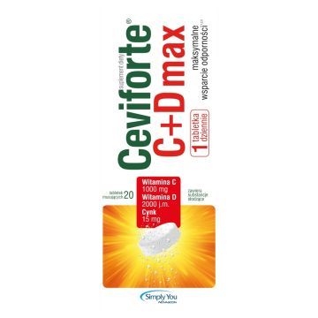 Ceviforte max, tabletki musujące, 20 szt.