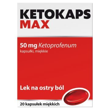 Ketokaps Max, 50 mg, kaps.miękkie, 20 szt
