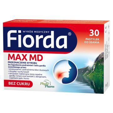 Fiorda Max MD, pastylki do ssania, 30 szt.