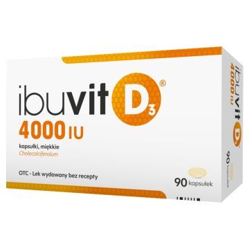 Ibuvit D3 4000 IU, 4000 IU, kapsułki miękkie, 90 szt.