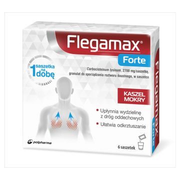 Flegamax Forte, 2700 mg/saszetkę, granulat do sporządzania roztworu doustnego, 6 saszetek