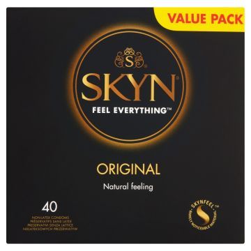 Skyn Original, prezerwatywy nawilżające, nielateksowe, 40 szt.