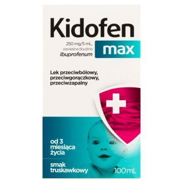 Kidofen max, 250 mg/5 ml, zawiesina doustna, 100 ml zawiesiny