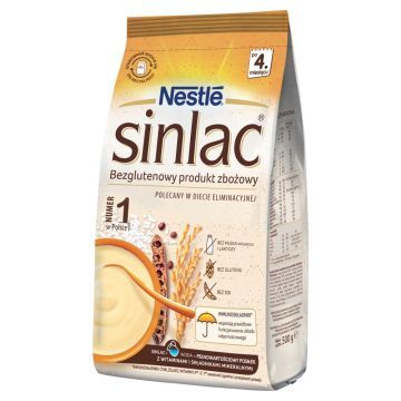 Nestle Sinlac, bezglutenowy produkt zbożowy dla niemowląt po 4. miesiącu, 500 g