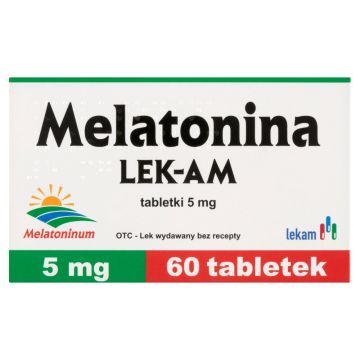 Melatonina Lek-AM, 5 mg, tabletki, 60 szt.