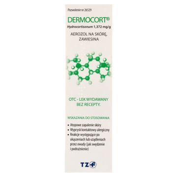 Dermocort, 1,372 mg/g, aerozol na skórę, 38,25 g