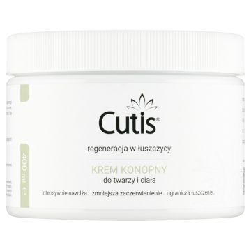 Cutis Ł, krem, konopny 20%+CBD, 400 ml