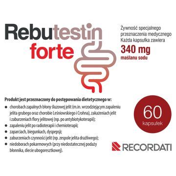 Rebutestin Forte, 340 mg maślanu sodu, kapsułki, 60 szt.