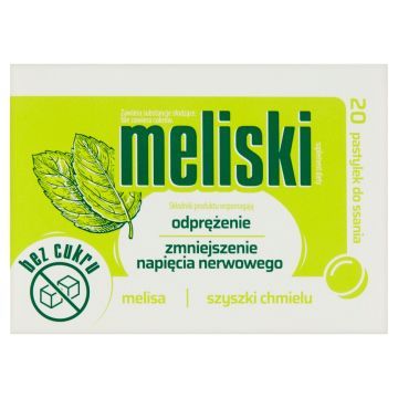 Meliski, pastylki do ssania, 20 szt.