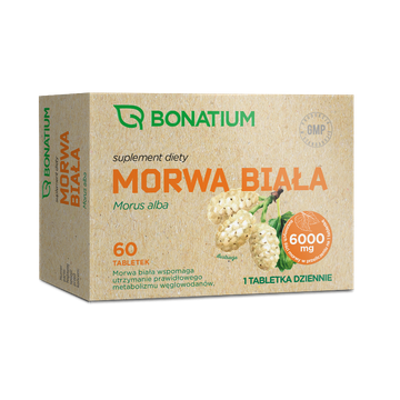 Bonatium Morwa Biała tabletki, 60 sztuk