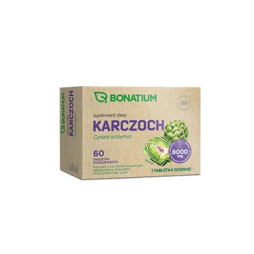 Bonatium Karczoch tabletki powlekane, 60 sztuk
