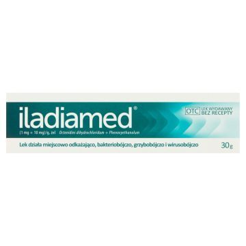 Iladiamed, (1 mg + 10 mg)/g, żel, 30 g