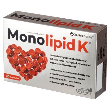 Monolipid K, kapsułki wegańskie, 30 szt.