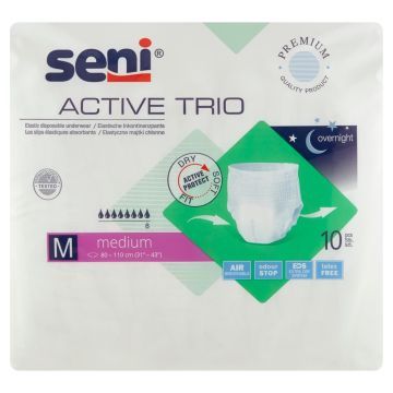 Seni Active Trio, majtki, elast.,chłonne,medium, 10 szt