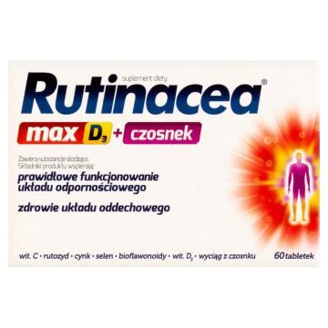 Rutinacea Max D3+czosnek, tabl.,60 szt