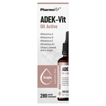 ADEK-Vit Oil Active Clean label Pharmovit, krople, 30 ml