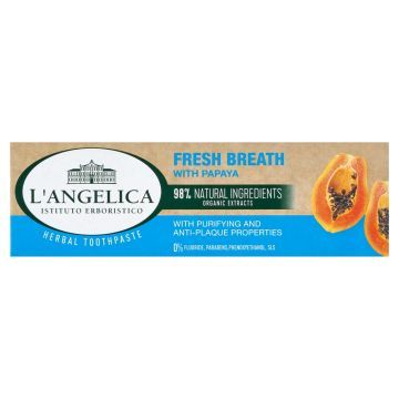 L`Angelica Świeży Oddech, pasta do zębów, z papają, 75 ml