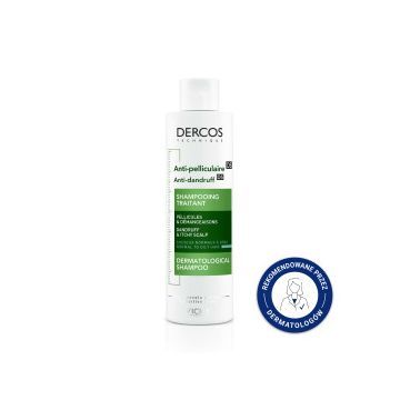 Vichy Dercos, szampon przeciwłupieżowy, włosy normalne i przetłuszczające się, 200 ml