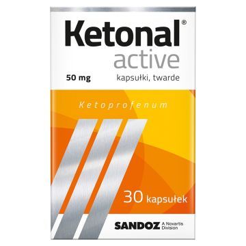 Ketonal Active, 50 mg, kaps.twarde, 30 szt