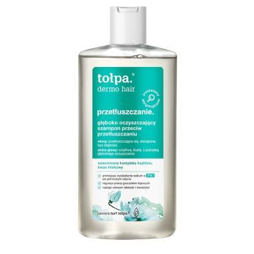 Tołpa Dermo Hair, Głęboko oczyszczający szampon przeciw przetłuszczaniu, 250 ml