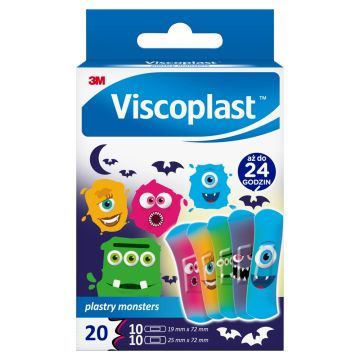 Viscoplast Monsters, plastry, 2 rozmiary, 20 szt.