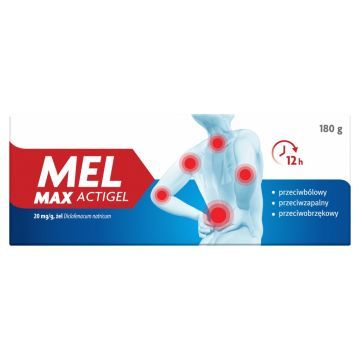 Mel Max Actigel, 20 mg/g, zel, 180 g